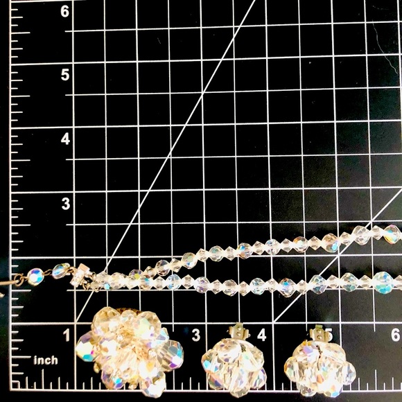 Vintage Deco Rhinestone Aurora Borealis Jewelry Lot - Picture 6 of 14